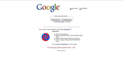 Google mentalplex  MentalPlex involved a standard Google search page,